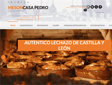 Tablet Screenshot of mesoncasapedro.com